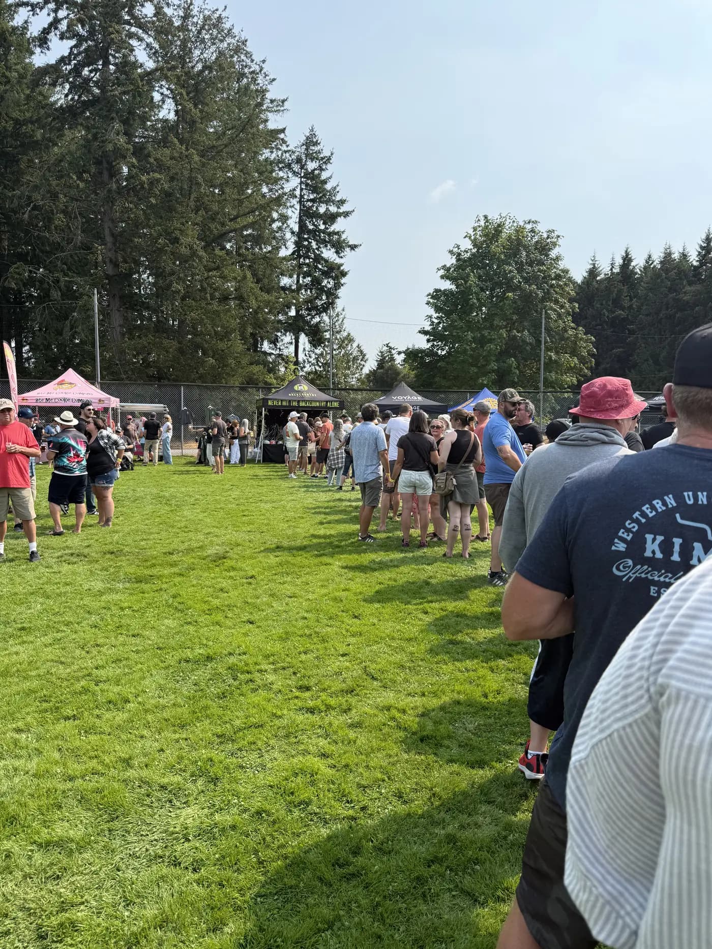 The long lineup at the Backcountry Brewing booth, 2026 Best Brewery winner