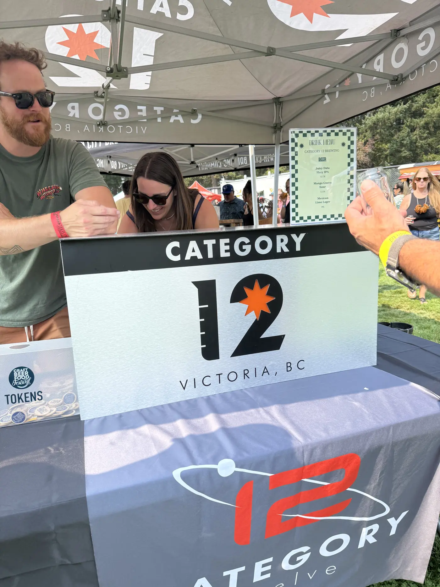 Category 12 Brewing pouring at the 2026 Cowichan Craft Beer and Food Festival
