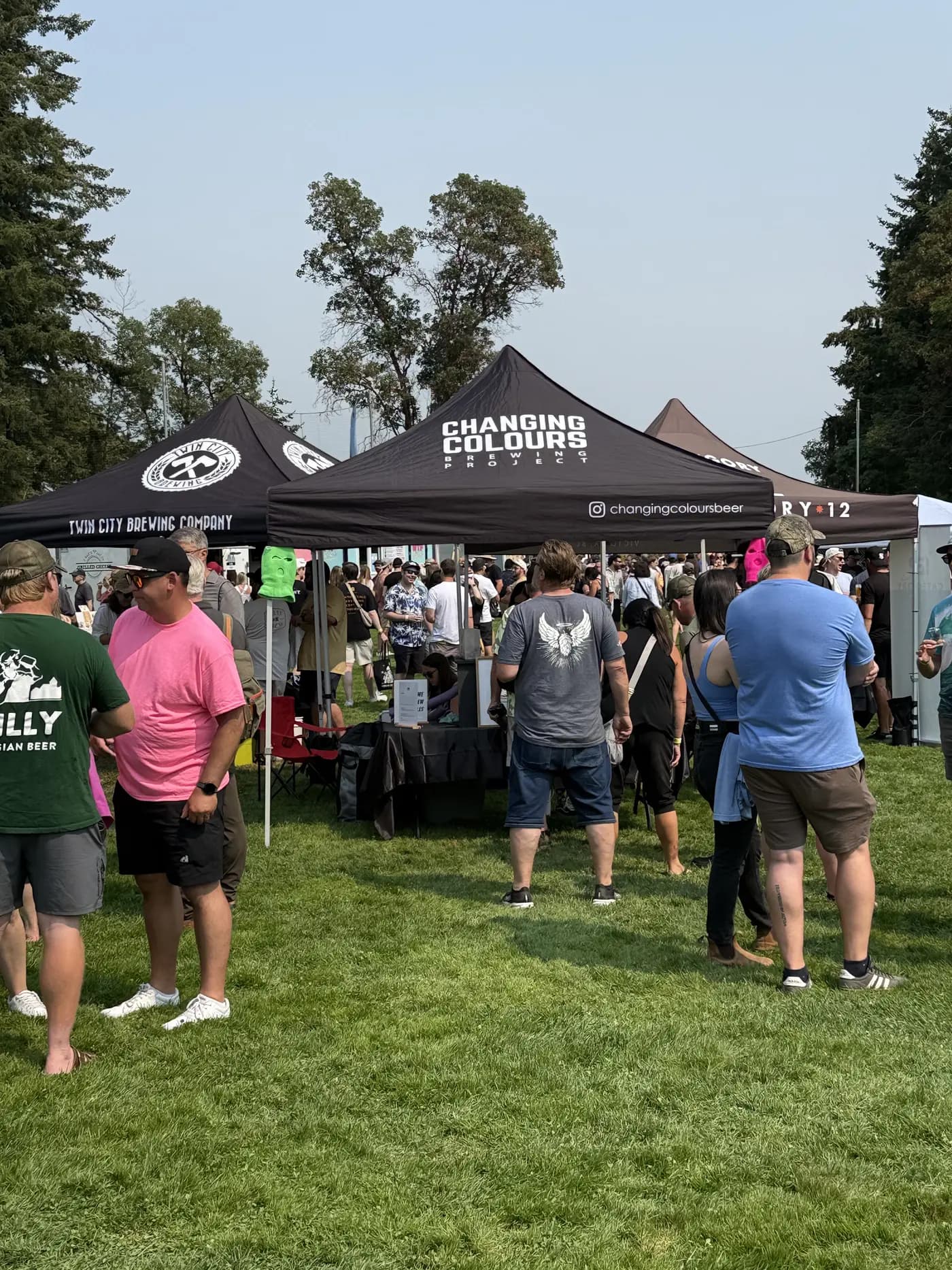 Changing Colours Brewing Project pouring at the 2026 Cowichan Craft Beer and Food Festival