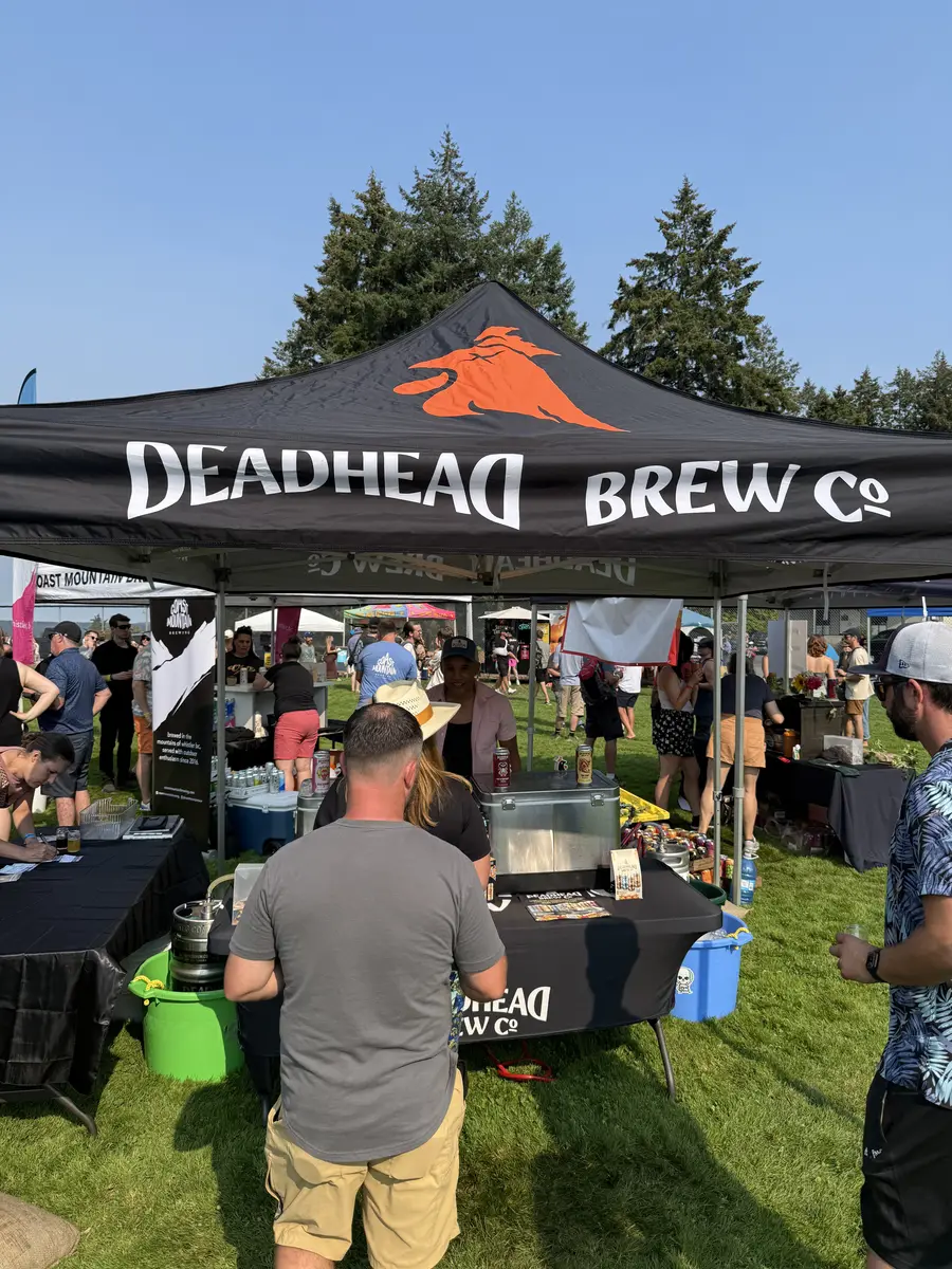 Deadhead Brewing pouring at the 2026 Cowichan Craft Beer and Food Festival