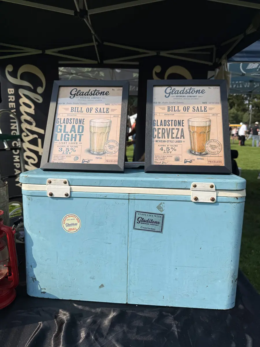 A pour from Gladstone Brewing at the 2026 Cowichan Craft Beer and Food Festival