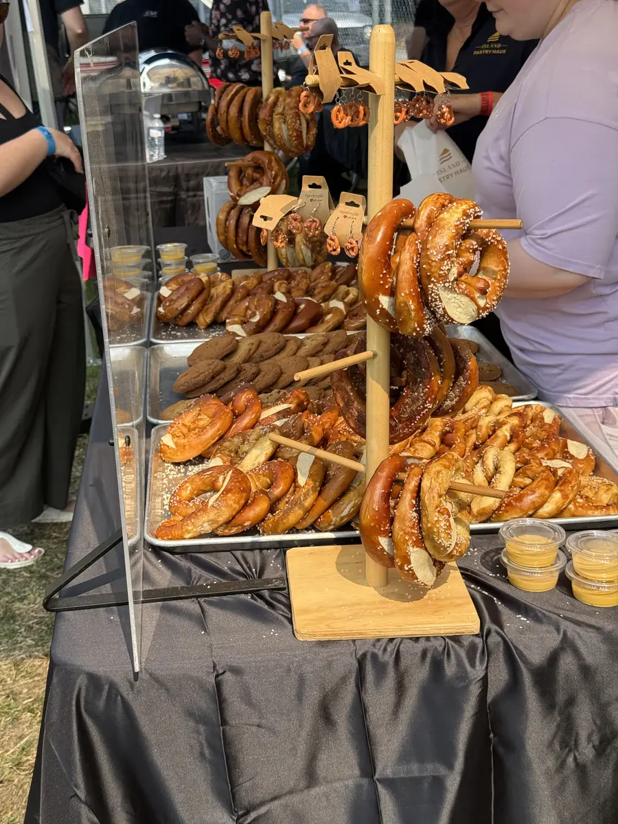 Fresh pretzels at the 2026 Cowichan Craft Beer and Food Festival