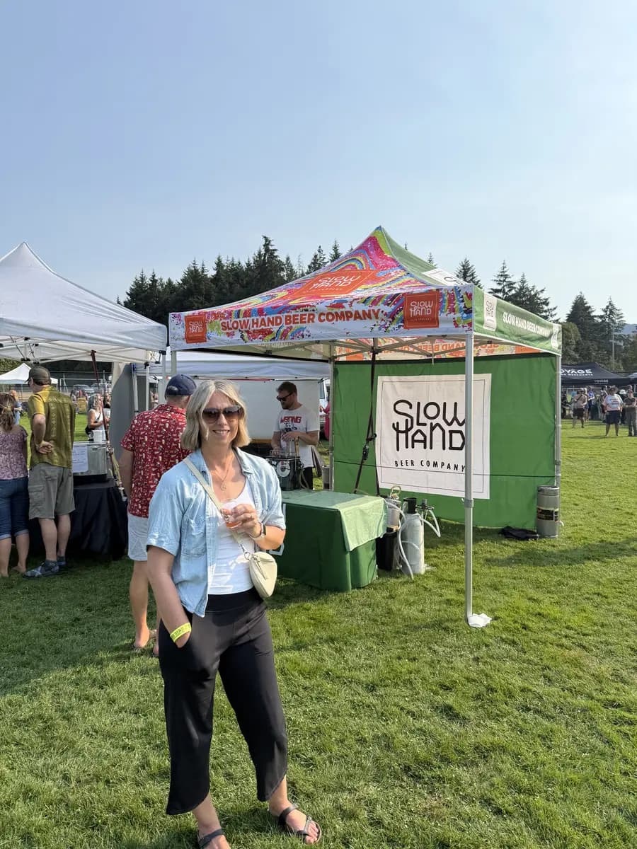 Slowhand Brewing pouring at the 2026 Cowichan Craft Beer and Food Festival